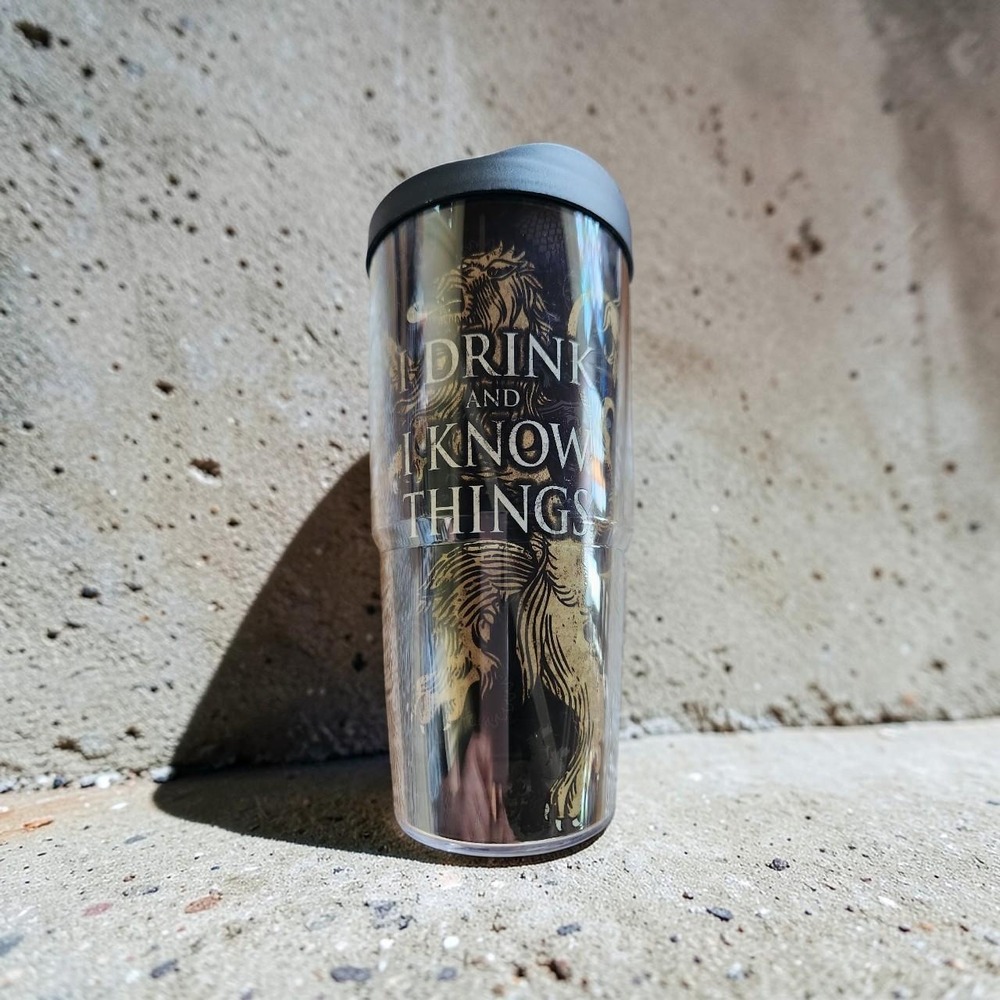 Game of Thrones House Lannister Tyrion Quote Tervis Cup 🦁🍷🏰
